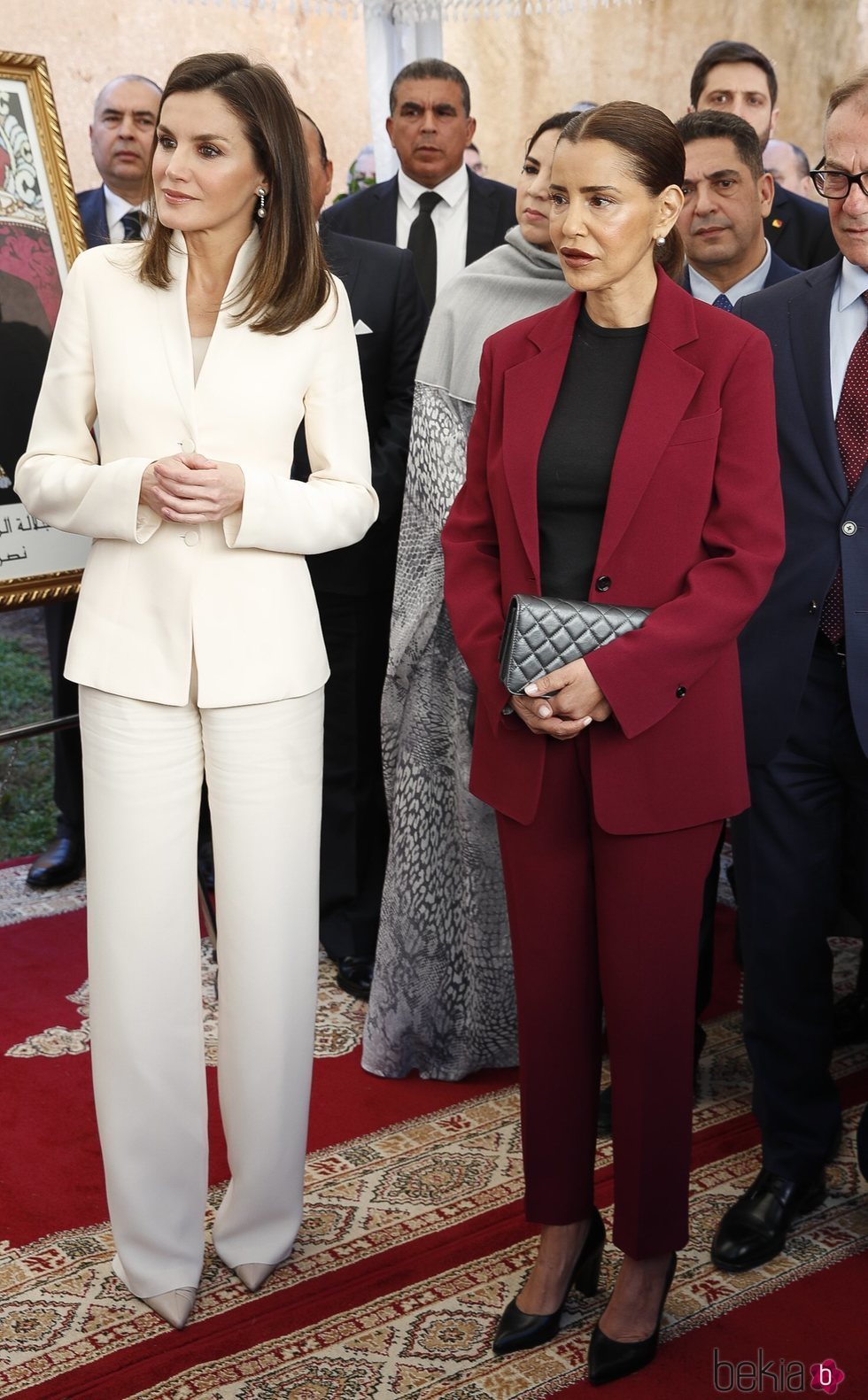 La Reina Letizia y Lalla Meryem en su visita a la Escuela de la Segunda Oportunidad de Salé