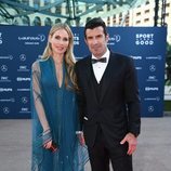 Luis Figo y su mujer Helen Svedin en los Premios Laureus 2019