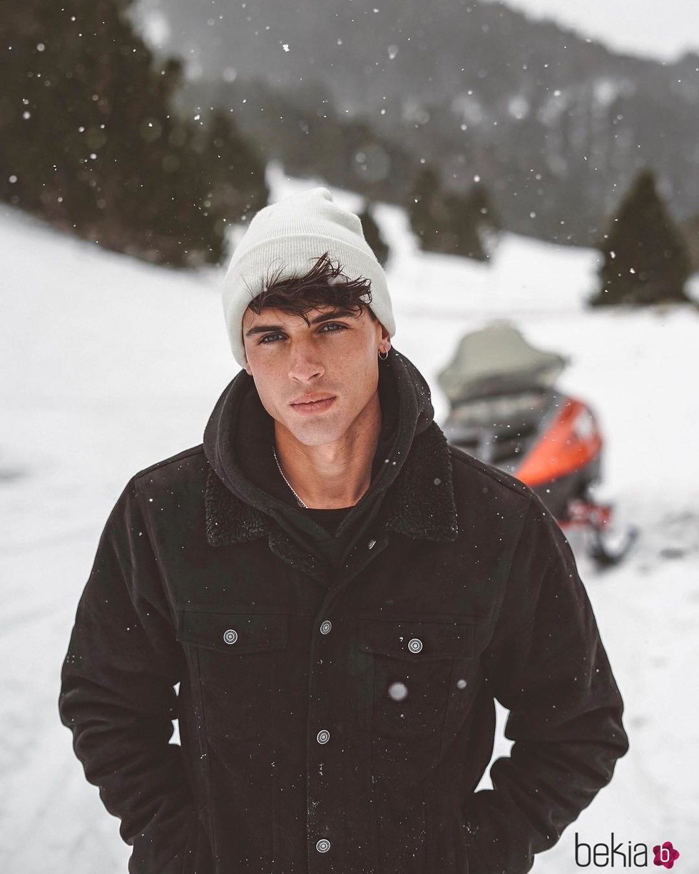 Daniel Illescas en la nieve