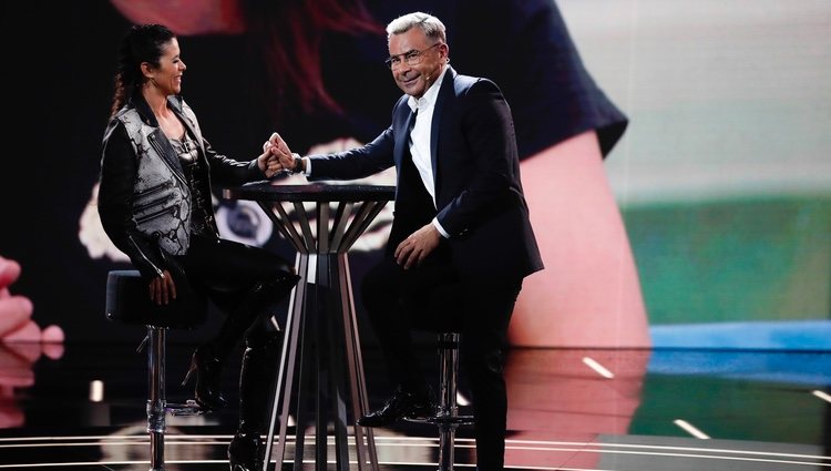 Yoli y Jorge Javier Vázquez en el plató de la gala 8 de 'GHDÚO'