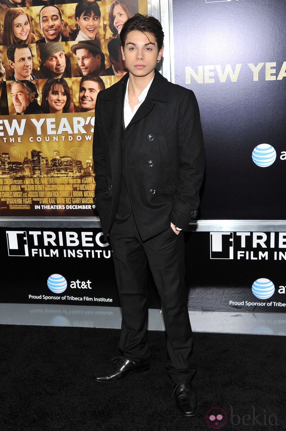 Jake T. Austin en el estreno de 'New Year's Eve' en Nueva York