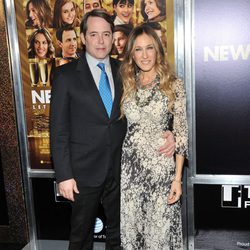 Matthew Broderick y Sarah Jessica Parker en el estreno de 'New Year's Eve' en Nueva York