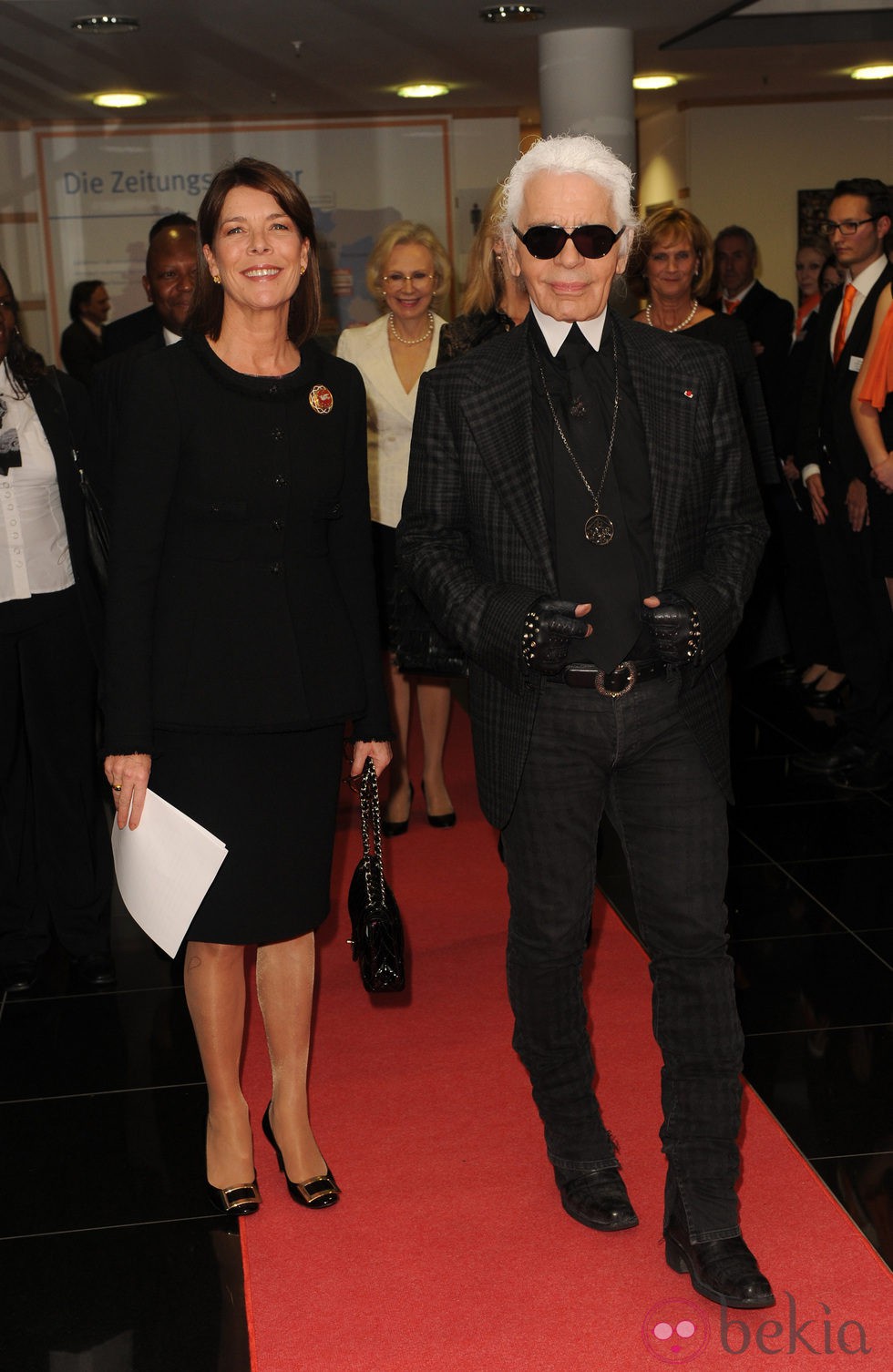 Carolina de Mónaco y Karl Lagerfeld