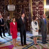 Los Príncipes de Asturias y los Reyes de España en el Palacio Real