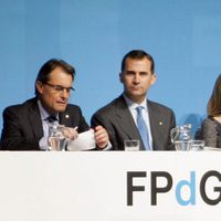 Artur Mas, los Príncipes Felipe y Letizia y Ángel Gabilondo en Barcelona