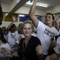 Patricia Arquette con los más desfavorecidos de Haití