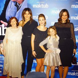 Mariví Bilbao, Goya Toledo, Laura Esquivel y Aitana Sánchez Gijón en el estreno de 'Maktub'
