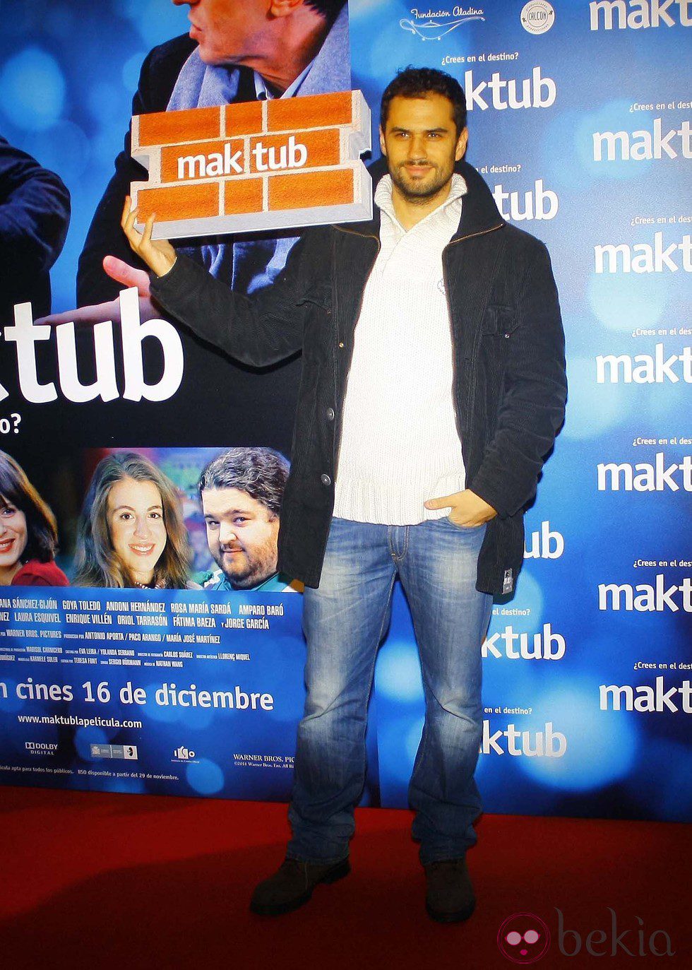 Iker Lastra en el estreno de 'Maktub'
