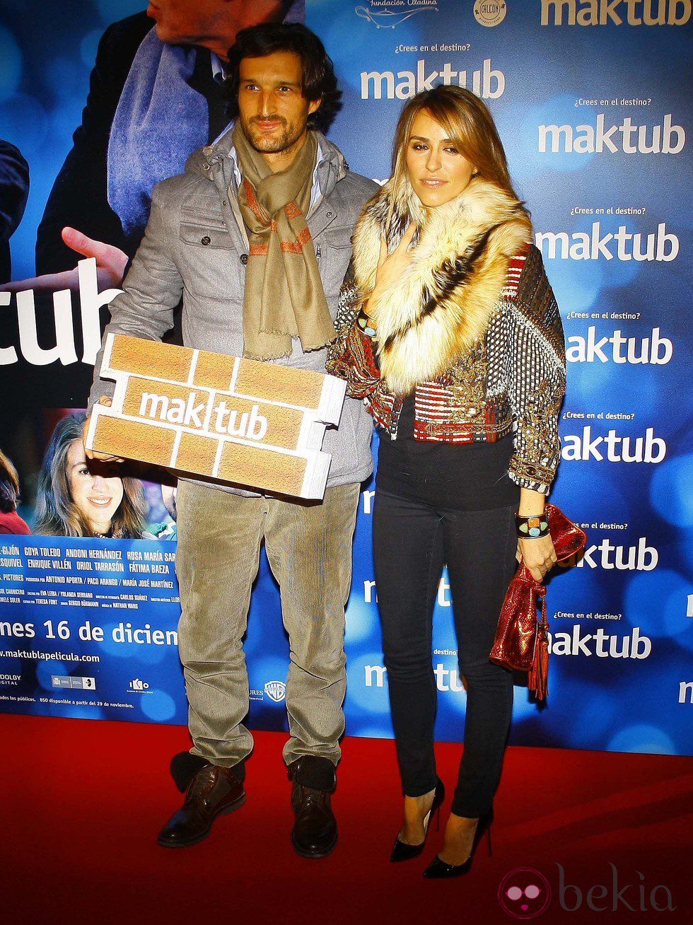 Rafael Medina y Laura Vecino en el estreno de 'Maktub'