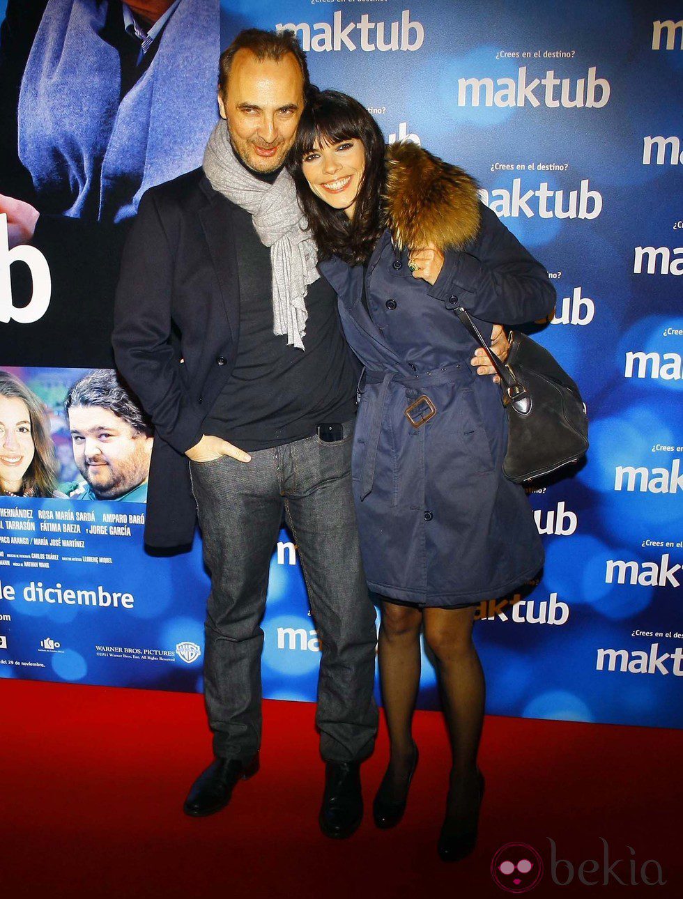 Pedro Larrañaga y Maribel Verdú en el estreno de 'Maktub'