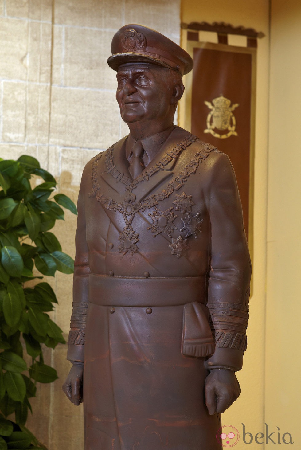 Figura de chocolate del Rey Don Juan Carlos