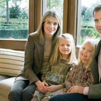 Felicitación de Navidad 2011 de los Príncipes Felipe y Letizia y las Infantas Leonor y  Sofía