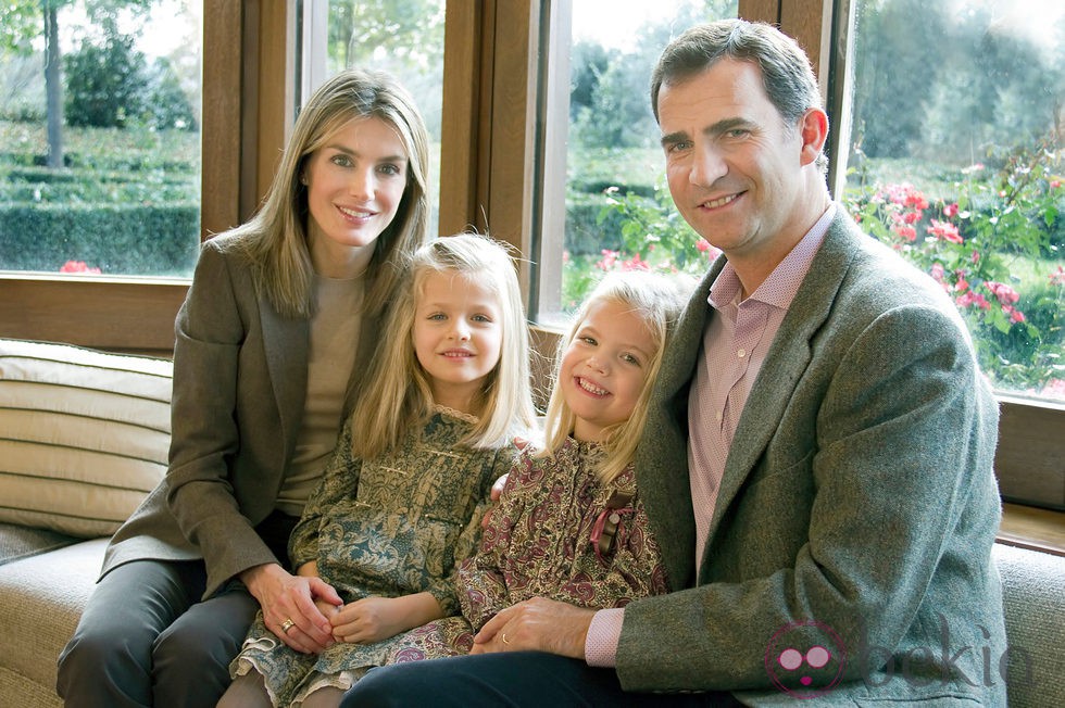 Felicitación de Navidad 2011 de los Príncipes Felipe y Letizia y las Infantas Leonor y  Sofía