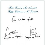 Los Duques de Palma y sus cuatro hijos felicitan la Navidad 2011