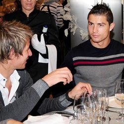 Cristiano Ronaldo en la comida navideña del Real Madrid