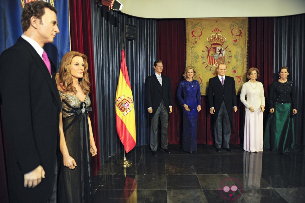 Las figuras de la Familia Real Española en el Museo de Cera de Madrid