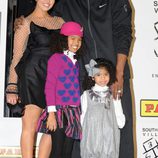 Kobe Bryant junto a su mujer Vanessa Laine y sus hijas Natalia y Giana
