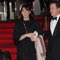 Samantha y David Cameron en los Military Awards 2011