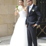Álex Ubago y María Alcorta el día de su boda