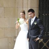 Álex Ubago y María Alcorta el día de su boda