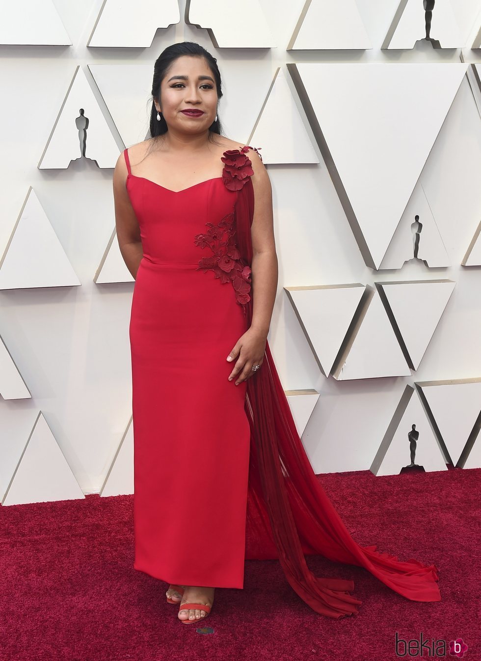 Nancy Garcia en la alfombra roja de los Premios Oscar 2019