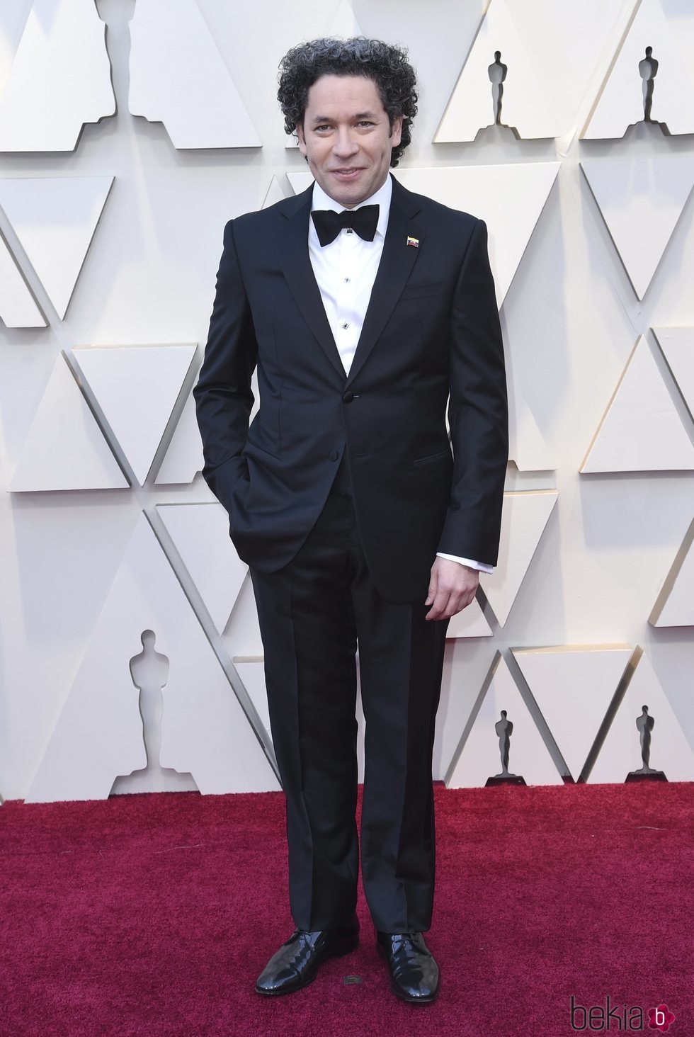 Gustavo Dudamel en la alfombra roja de los Premios Oscar 2019