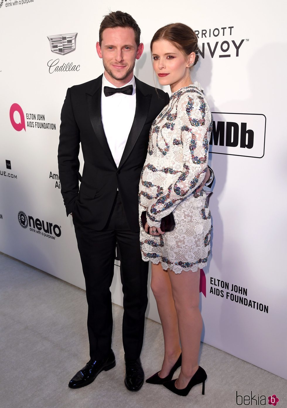 Jamie Bell y Kate Mara en la fiesta de Elton John tras los Premios Oscar 2019