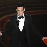 Rami Malek recogiendo el Oscar 2019 a Mejor actor