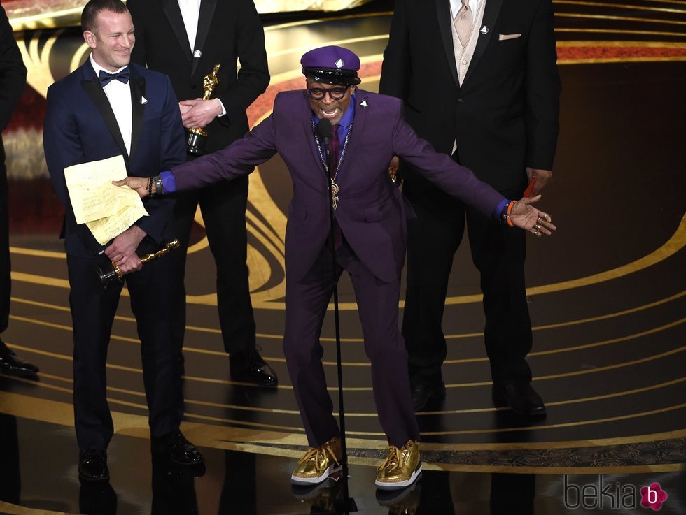 Spike Lee recoge su premio Oscar a Mejor Guion Adaptado