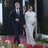 El Príncipe Harry y Meghan Markle en la cena ofrecida por el embajador de Reino Unido en Marruecos