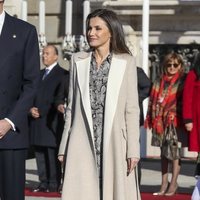 La Reina Letizia en la recepción al Presidente de Perú y a su esposa en el Palacio Real