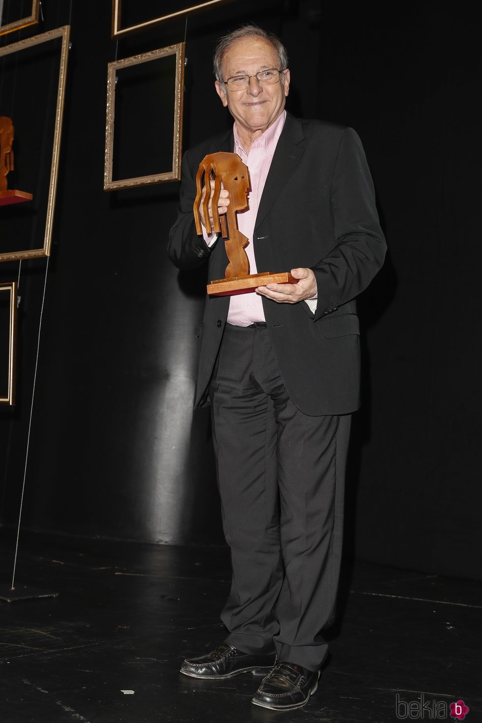 Emilio Gutiérrez Caba con su premios Fotograma de Plata 2018