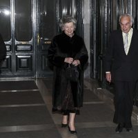 Carlos Zurita y Ana de Francia en el 80 cumpleaños de la Infanta Margarita