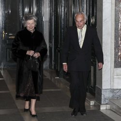 Carlos Zurita y Ana de Francia en el 80 cumpleaños de la Infanta Margarita