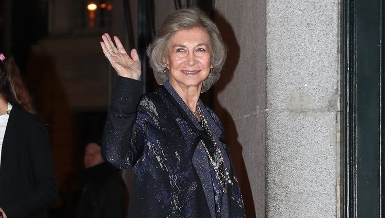 La Reina Sofía en el 80 cumpleaños de la Infanta Margarita