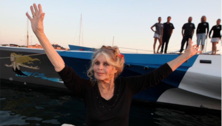 Brigitte Bardot durante un acto en Saint-Tropez en 2014