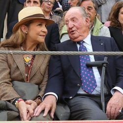 El Rey Juan Carlos y la Infanta Elena en la Feria del Milagro de Illescas