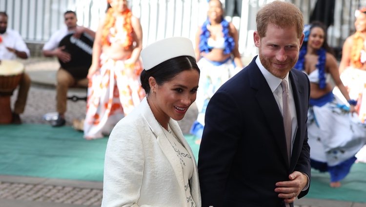 El Príncipe Harry y Meghan Markle en el Día de la Commonwealth 2019