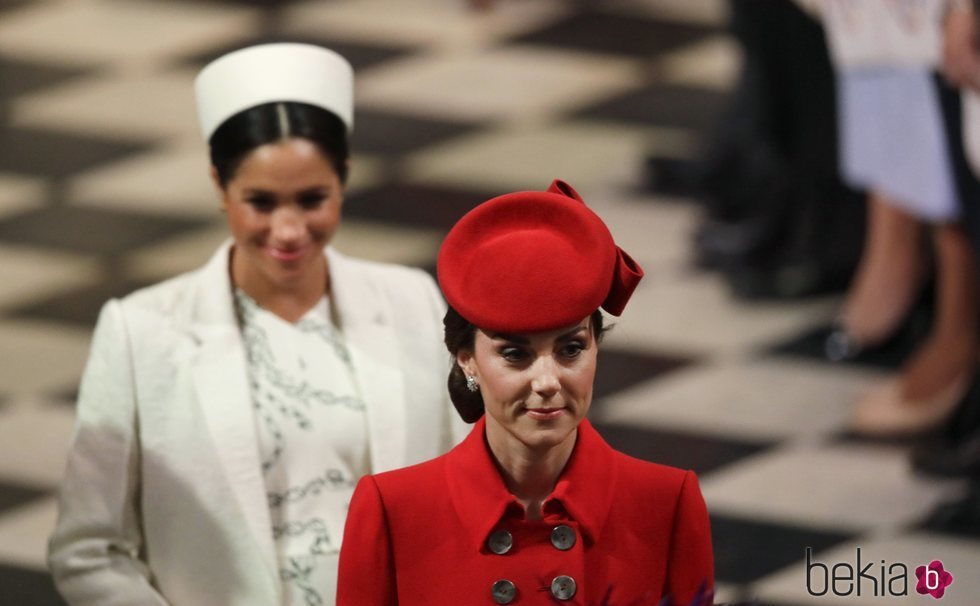 Kate Middleton y Meghan Markle en el Día de la Commonwealth 2019