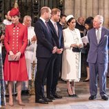El Príncipe Carlos y Camilla Parker con los Duques de Cambridge y los Duques de Sussex en el Día de la Commonwealth 2019