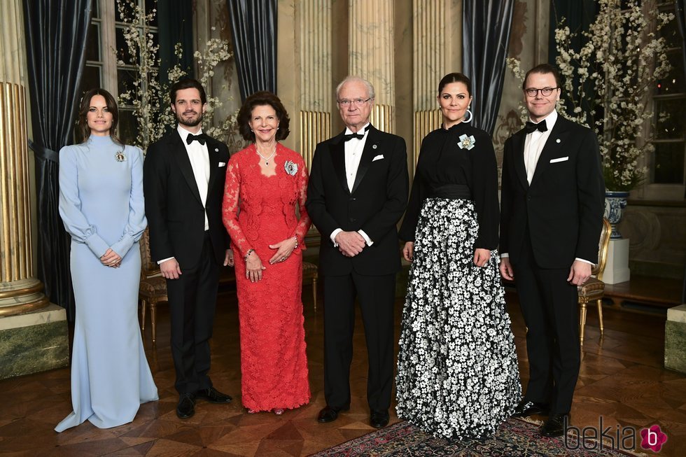 La Familia Real Sueca en la recepción a Stefan Löfven, Primer Ministro de Suecia