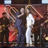 David Bustamante y Ana Guerra en los Premios Dial 2019 en Tenerife