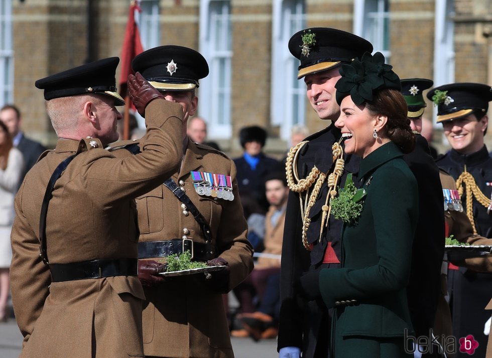 El Príncipe Guillermo y Kate Middleton en el Desfile de San Patricio