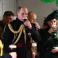 Brindis del Príncipe Guillermo y Kate Middleton en San Patricio