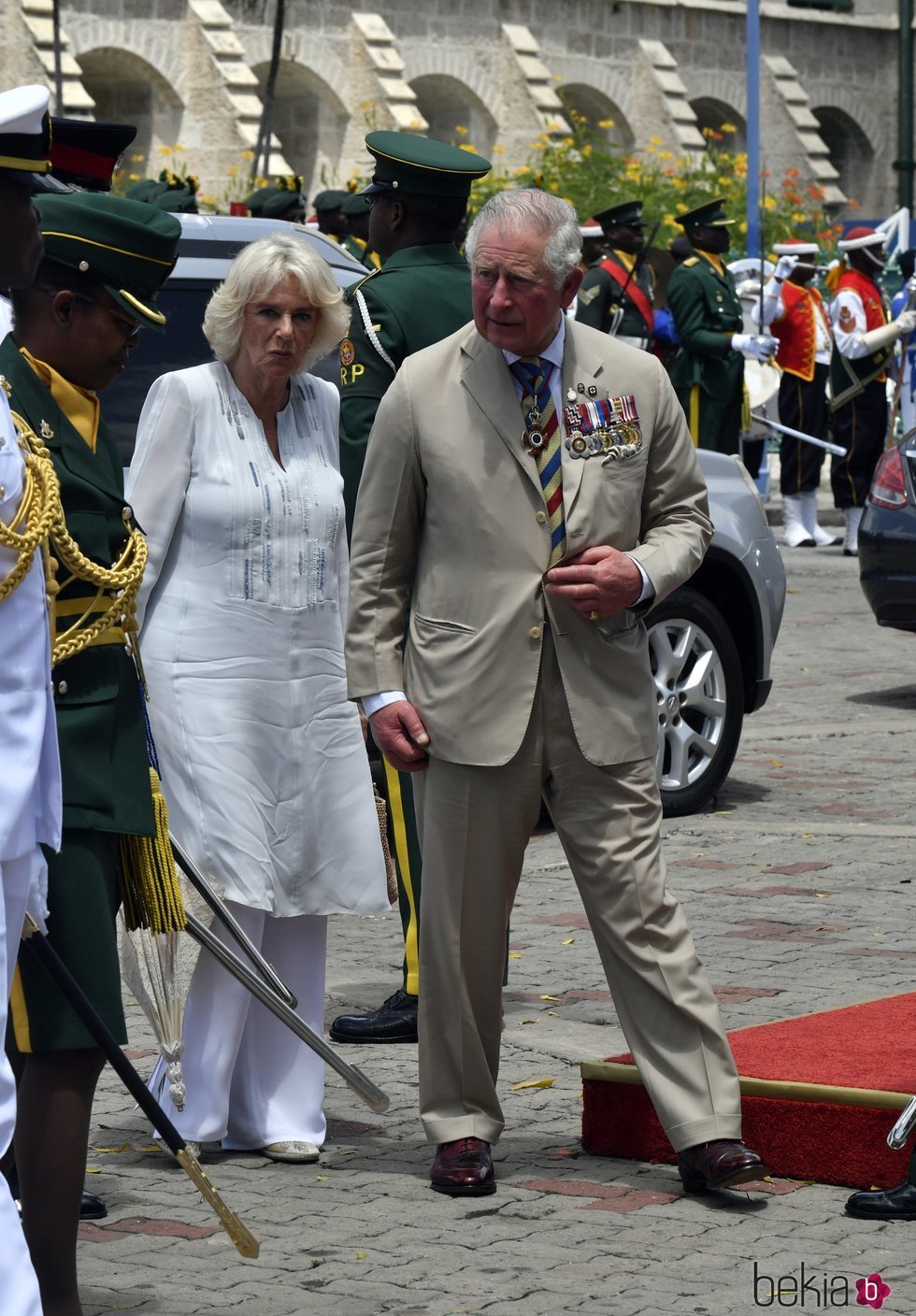 El Príncipe Carlos de Inglaterra y Camilla Parker en Barbados