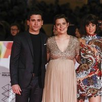 María Pedraza, Jaime Llorente, Pol Monen y Andrea Ros en la alfombra roja del Festival de Cine de Málaga 2019