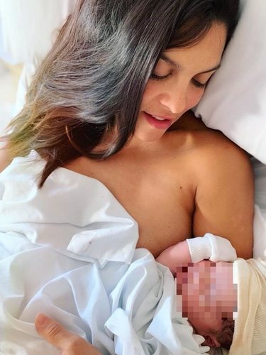 Lorena Castell da a luz a su primer hijo, Río