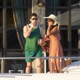 Nick Jonas y Priyanka Chopra a bordo de un yate