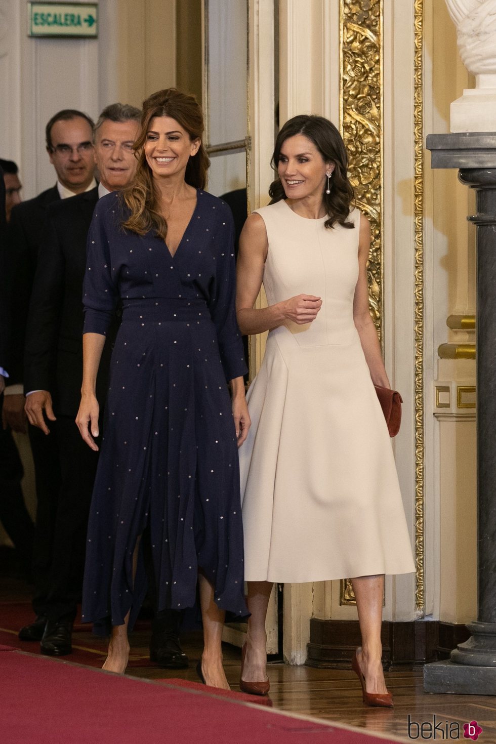 La Reina Letizia junto a la Primera Dama Juliana Awada en Buenos Aires