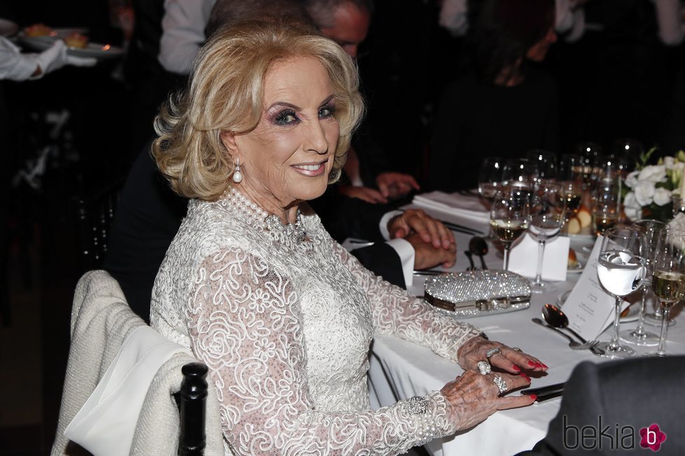 Mirtha Legrand en la cena de gala por el Viaje de Estado de los Reyes Felipe y Letizia a Argentina